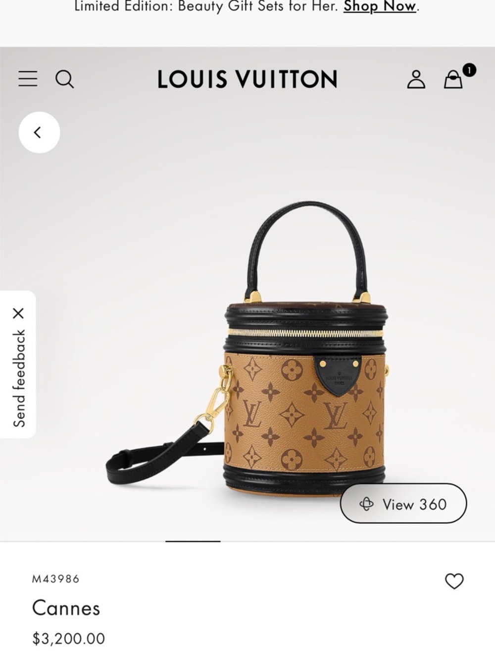 2025 Microchipped Louis Vuitton Reverse Monogram Cannes Bag in Brown and Black - Picture 9 of 9